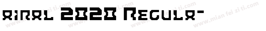 airal 2020 Regula字体转换